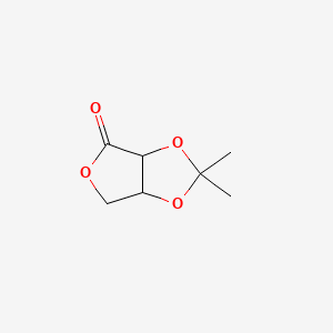 Chemical structure of 2,3-O-Isopropylidene-D-erythronolactone