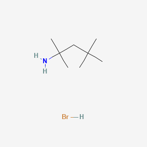 Chemical structure of 2,4,4-Trimethylpentan-2-amine Hydrobromide