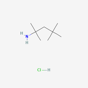 Chemical structure of 2,4,4-Trimethylpentan-2-amine Hydrochloride