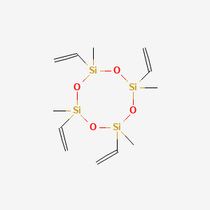 Chemical structure of 2,4,6,8-Tetramethyl-2,4,6,8-tetravinylcyclotetrasiloxane