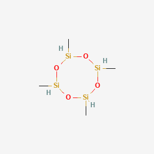 Chemical structure of 2,4,6,8-Tetramethylcyclotetrasiloxane