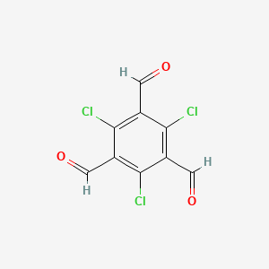 Chemical structure of 2,4,6-Trichlorobenzene-1,3,5-tricarbaldehyde