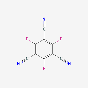 Chemical structure of 2,4,6-Trifluorobenzene-1,3,5-tricarbonitrile