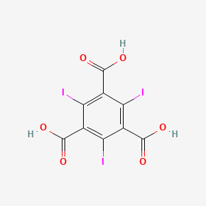 Chemical structure of 2,4,6-Triiodobenzene-1,3,5-tricarboxylic acid