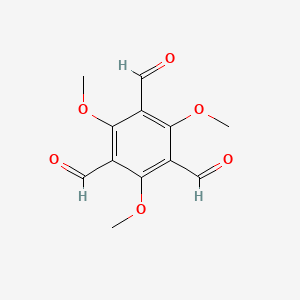Chemical structure of 2,4,6-Trimethoxybenzene-1,3,5-tricarbaldehyde
