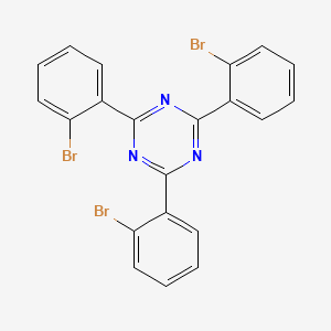 Chemical structure of 2,4,6-Tris(2-bromophenyl)-1,3,5-triazine