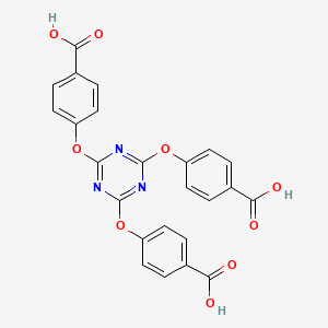 Chemical structure of 2,4,6-Tris(4-carboxyphenoxy)-1,3,5-triazine