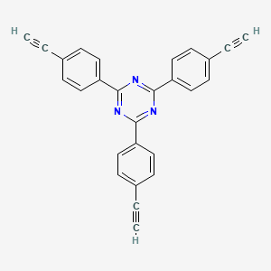 Chemical structure of 2,4,6-Tris(4-ethynylphenyl)-1,3,5-triazine