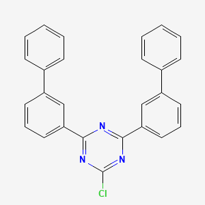 Chemical structure of 2,4-Di([1,1'-biphenyl]-3-yl)-6-chloro-1,3,5-triazine