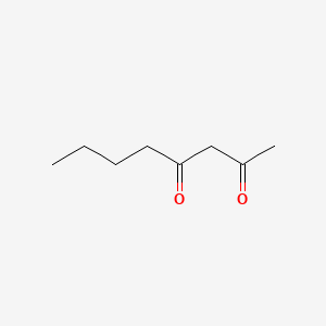 Chemical structure of 2,4-Octanedione