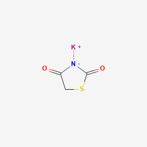 Chemical structure of 2,4-Thiazolidinedione, potassium salt
