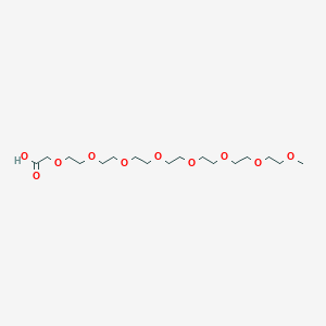 Chemical structure of 2,5,8,11,14,17,20,23-Octaoxapentacosan-25-oic acid