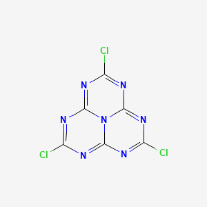 Chemical structure of 2,5,8-Trichloro-1,3,4,6,7,9,9b-heptaazaphenalene