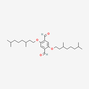 Chemical structure of 2,5-Bis(3,7-dimethyloctyloxy)terephthalaldehyde