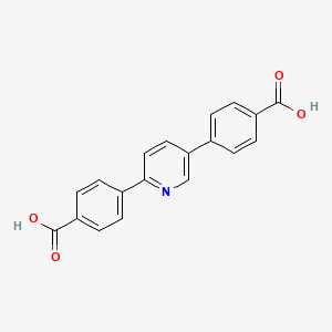 Chemical structure of 2,5-Bis(4-carboxyphenyl)pyridine