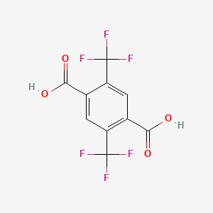 Chemical structure of 2,5-Bis(trifluoromethyl)terephthalic acid