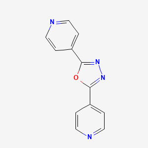 Chemical structure of 2,5-Bis(4-pyridyl)-1,3,4-oxadiazole