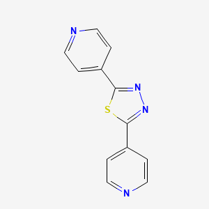 Chemical structure of 2,5-Bis(4-pyridyl)-1,3,4-thiadiazole