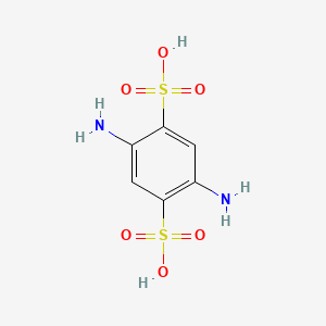 Chemical structure of 2,5-Diaminobenzene-1,4-disulfonic acid