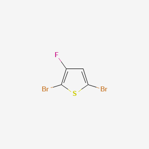 Chemical structure of 2,5-Dibromo-3-fluorothiophene