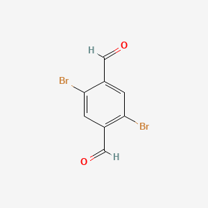 Chemical structure of 2,5-Dibromoterephthalaldehyde