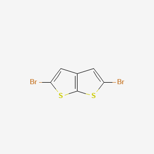Chemical structure of 2,5-Dibromo-thieno[2,3-b]thiophene