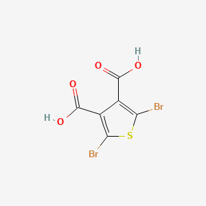 Chemical structure of 2,5-Dibromothiophene-3,4-dicarboxylic acid