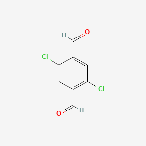 Chemical structure of 2,5-Dichloroterephthalaldehyde
