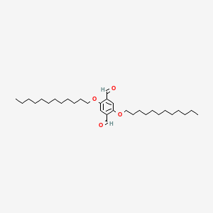 Chemical structure of 2,5-Didodecoxyterephthalaldehyd