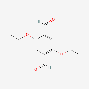 Chemical structure of 2,5-Diethoxyterephthalaldehyde