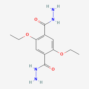 Chemical structure of 2,5-Diethoxyterephthalohydrazide