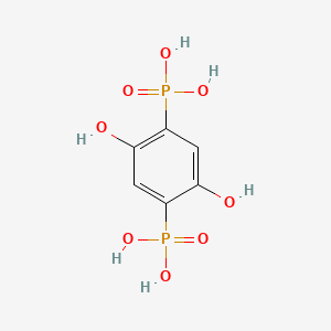Chemical structure of 2,5-Dihydroxy-1,4-benzenediphosphonic acid