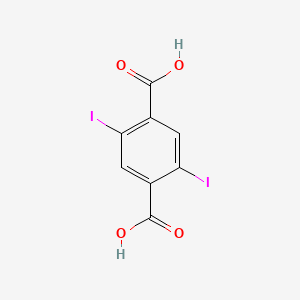 Chemical structure of 2,5-Diiodoterephthalic acid