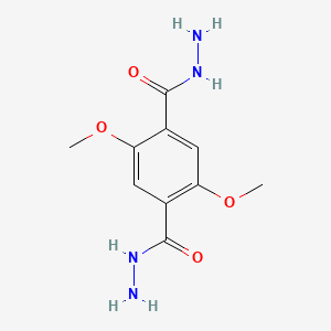 Chemical structure of 2,5-Dimethoxyterephthalohydrazide