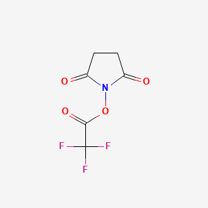 Chemical structure of N-Succinimidyl Trifluoroacetate