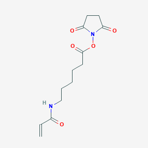 Chemical structure of 2,5-Dioxopyrrolidin-1-yl 6-acrylamidohexanoate
