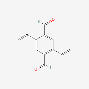 Chemical structure of 2,5-Divinylterephthalaldehyde