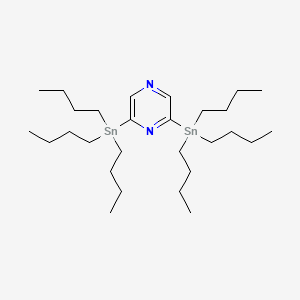 Chemical structure of 2,6-Bis (tributyltin) pyrazine