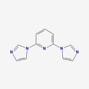 Chemical structure of 2,6-Bis(1-imidazolyl)pyridine