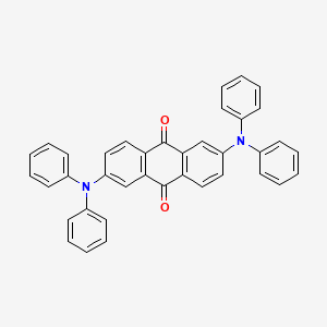 Chemical structure of 2,6-Bis(diphenylamino)anthraquinone