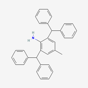 Chemical structure of 2,6-Dibenzhydryl-4-methylaniline