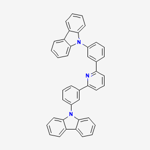 Chemical structure of 2,6-Bis[3-(9H-carbazol-9-yl)phenyl]pyridine