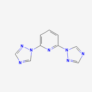Chemical structure of 2,6-Di(1H-1,2,4-triazol-1-yl)pyridine