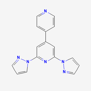 Chemical structure of 2,6-Di(1H-pyrazol-1-yl)-4,4'-bipyridine