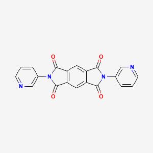 Chemical structure of 2,6-Dipyridin-3-ylpyrrolo[3,4-f]isoindole-1,3,5,7-tetrone