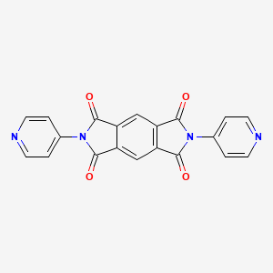 Chemical structure of 2,6-Di(pyridin-4-yl)pyrrolo[3,4-f]isoindole-1,3,5,7(2H,6H)-tetraone