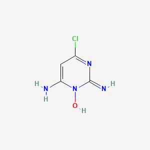 Chemical structure of 2,6-Diamino-4-chloropyrimidine1-oxide