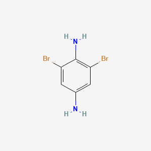 Chemical structure of 2,6-Dibromo-1,4-phenylenediamine