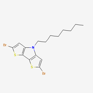 Chemical structure of 2,6-Dibromo-4-n-octyldithieno-3,2-b:2',3'-d]pyrrole