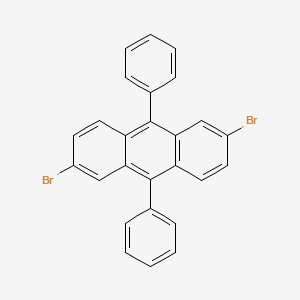 Chemical structure of 2,6-Dibromo-9,10-diphenylanthracene